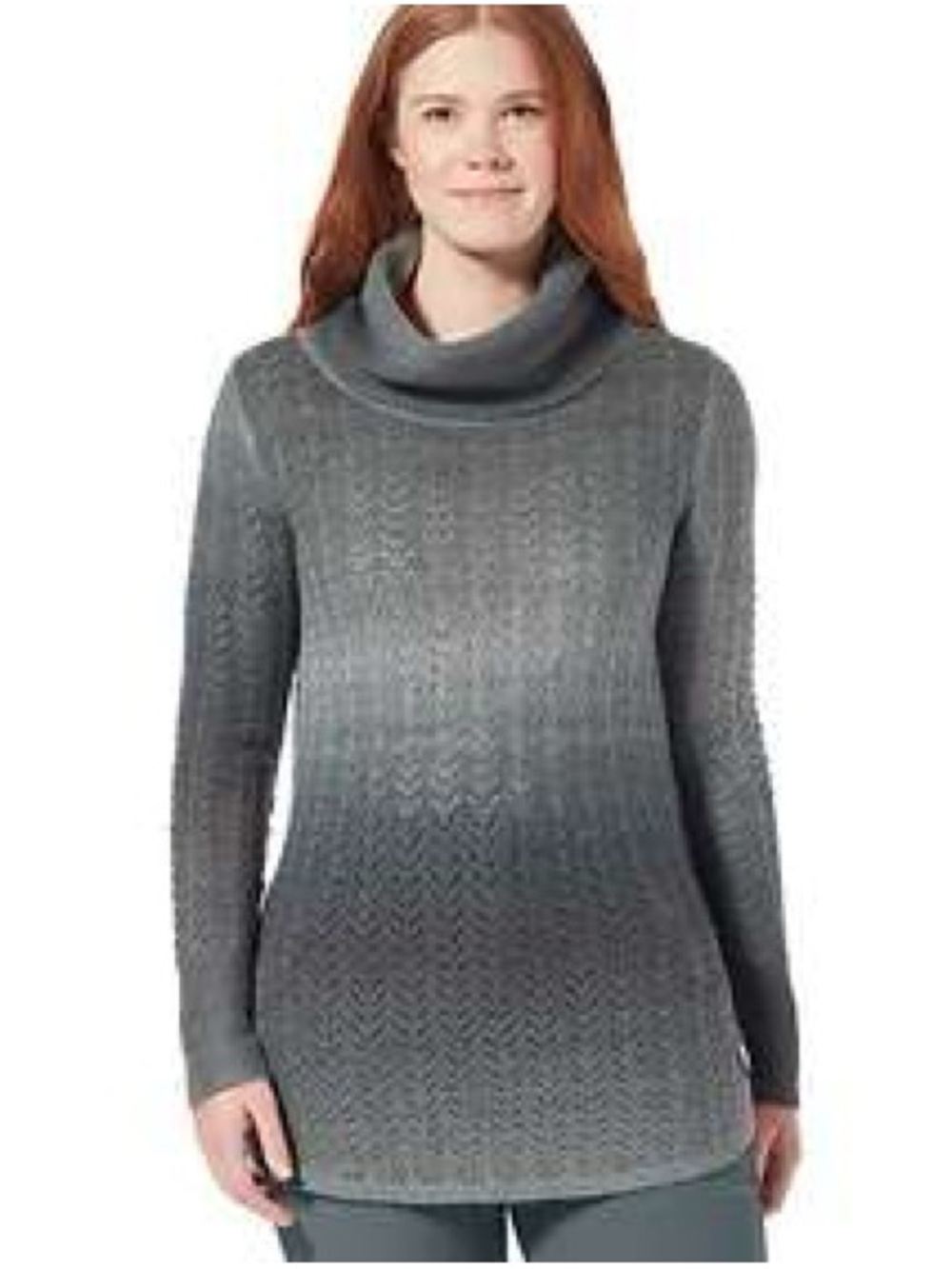 Royal Robbins Gray Ombre Cowl-Neck Sweater XS